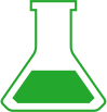 Icon of a scientific beaker